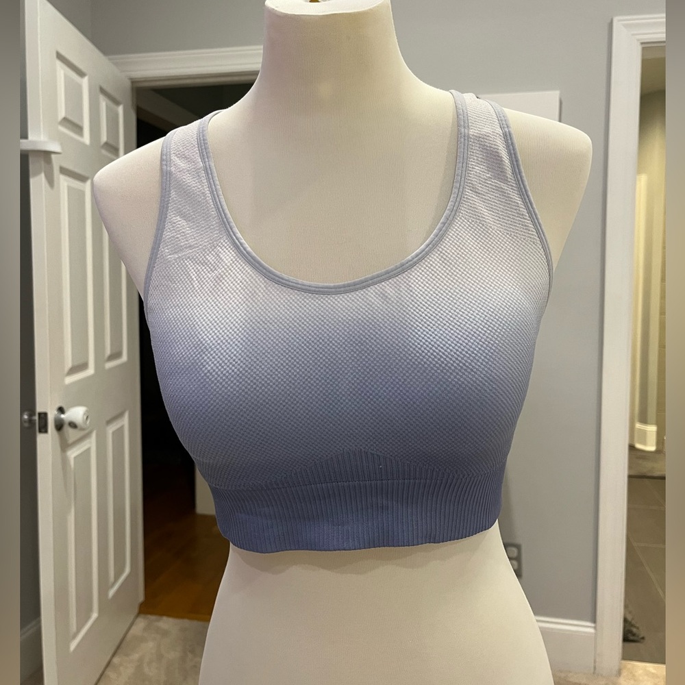 Pink sports bra